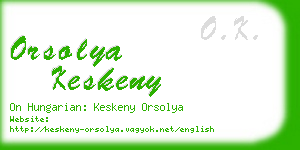 orsolya keskeny business card